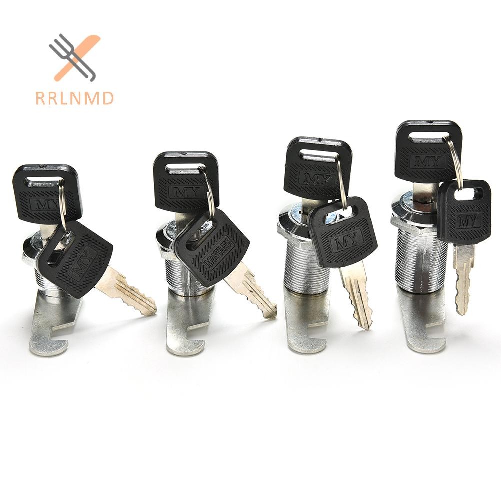 Rrlnmd 1 x 16mm 20mm 25mm 30mm Cửa Tủ Chữ Hộp Ngăn Kéo Tủ Khóa Với 2 Phím MỚI