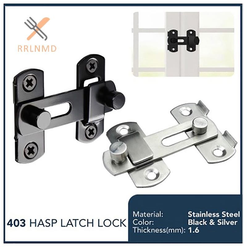 Rrlnmd Khóa chốt chốt chốt chốt bằng thép không gỉ cho cửa trượt Tủ cửa sổ Fitg cho phụ kiện phần cứng cửa an ninh gia đình MỚI