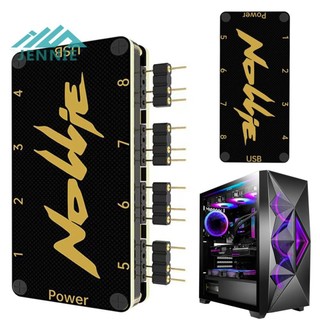 Bộ chia 5V 3PIN ARGB HUB Nollie SignalRGB OpenRGB Universal 5V 3PIN ARGB Bộ điều khiển không đồng bộ HUB cho vỏ máy tính PC [jennie1.vn]