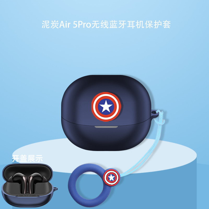 SoundPEATS Air 5 Pro Vỏ tai nghe silicon mềm hoạt hình dễ thương, bảo vệ da, kèm nhẫn