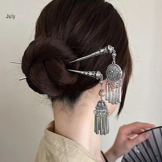 Julyhot Phong Cách Trung Hoa Quạt sel Tóc Dính Dành Cho Nữ Vintage Kim Loại Hanfu Đũa Tóc Dính Phụ Kiện Tóc Massivedeals