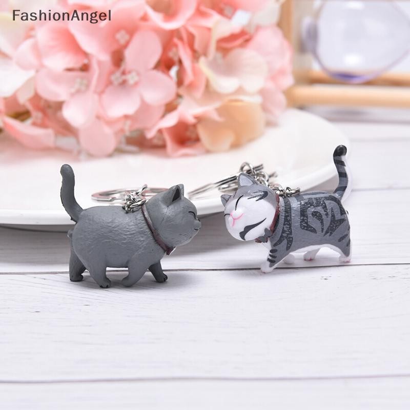 FashionAngel Mới Đáng Yêu Mèo Con Móc Khóa Móc Khóa Túi Xách Mặt Dây Chuyền Trang Trí Trẻ Em Quà Tặng VN