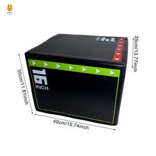 Hộp huấn luyện viên nhảy Plyo mềm 3 trong 1 Hộp tập thể dục chống trượt được sử dụng để tập luyện sức mạnh nhảy