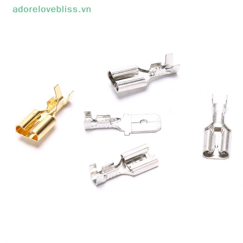 Thêm 50 CÁI 6.3 Crimp Terminal Nam Nữ Spade Connector Crimping Terminals BSS