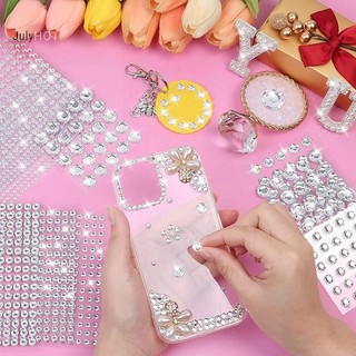 Julyhot Tự Dính Mặt Tóc Đá Quý Kim Cương Giả Pha Lê Miếng Dán Trang Sức Cơ Thể Nhãn Dán Trang Điểm Thủ Công Trang Trí Nhà Miếng Dán Massivedeals