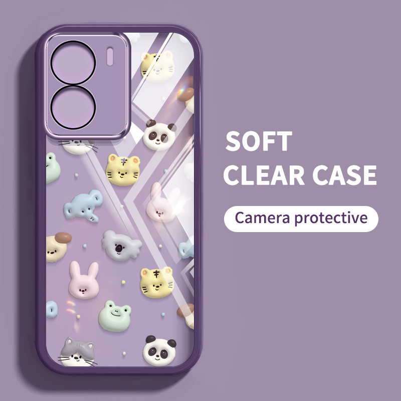 Ốp Điện Thoại YBD Cho Redmi A5 Turbo 4 Pro Xiaomi POCO F7 5G POCO C71 Hoạt Hình Nhiều Màu Sắc Vui Vẻ Họa Tiết Động Vật Nhỏ