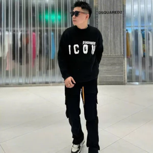 Áo Len DSQ Icon Vảy Sơn KCloset Áo Sweter Chất Len Mịn Dày Dặn Dáng Rộng Nam Nữ NA501