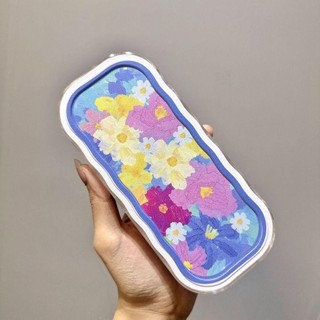 Kính ASDFGER, Hộp đựng kính râm họa tiết hoa bằng nhựa, Hộp trong suốt di động dễ thương, kính bảo vệ lão thị
