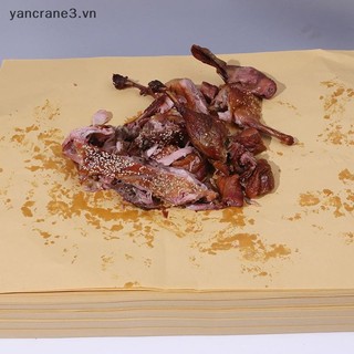 {YAN3} 50 / 100 Cái Giấy dán da Tấm nướng bánh giấy không dính cắt sẵn Giấy nướng bánh sẽ không uốn cong Giấy sáp đốt cháy {yancrane3.vn}