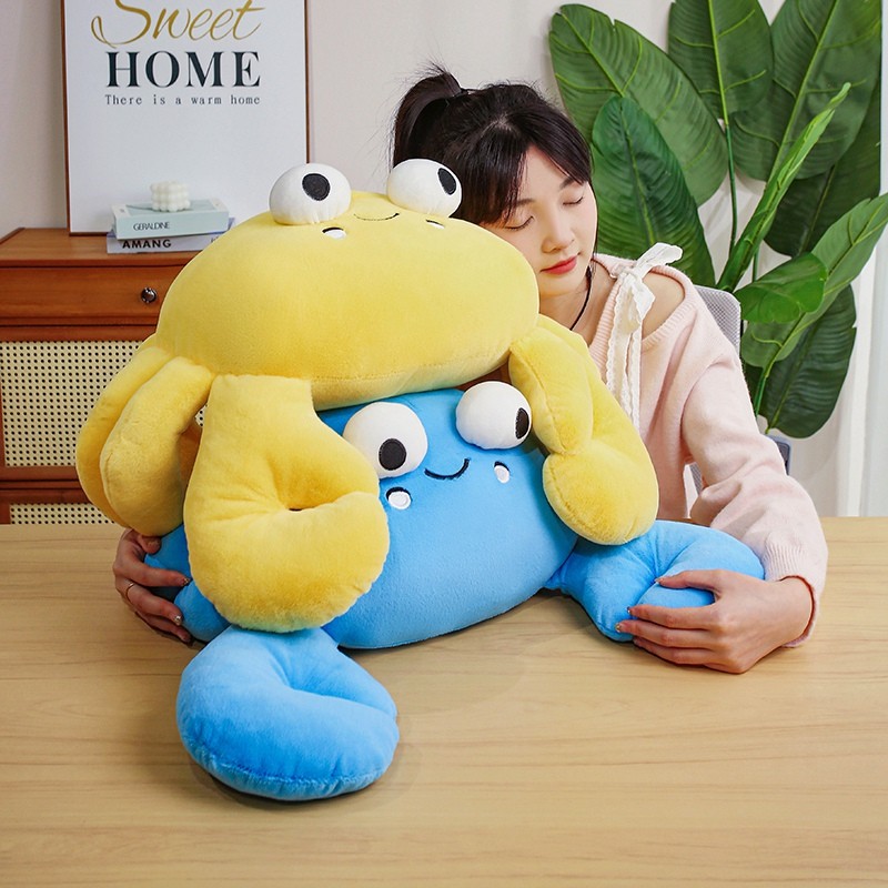 Rytanda Cua Sang Trọng Đồ Chơi Mô Phỏng Dễ Thương Búp Bê Cua Lớn Móc Khóa Động Vật Mềm Sofa Đệm Vui Vẻ Động Vật Biển Trẻ Em Đồ Chơi Nhẹ Nhàng Quà Tặng Sinh Nhật Quà Tặng Bạn Gái