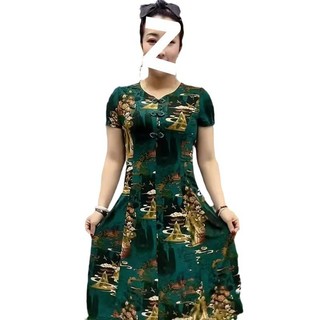 Phong Cách Dân Tộc Đầm Hoa Nữ Mùa Hè 2024 Thời Trang Rộng Nữ Voan Mùa Hè Mỏng Hơn Nhìn Váy Dài 3.19