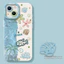 Ốp Điện Thoại Hoạt Hình Ocean Shell Fish + Dây Buộc Cho iPhone 17 16 15 14 13 12 11 Pro Max X Xr Xs Max 7 8 Plus SE2020