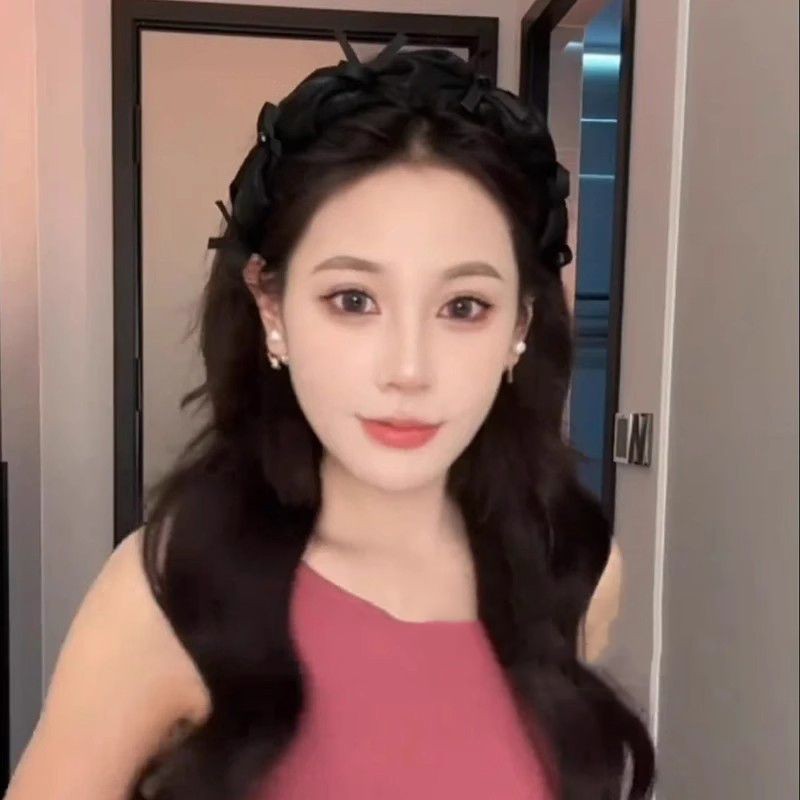 ✨Shop Louis Công Chúa Paris Qingwan Băng Đô Nữ 025 Nơ Phụ Kiện Tóc Tính Khí Đầu Lâu Cao Áp Đầu 25.4.1