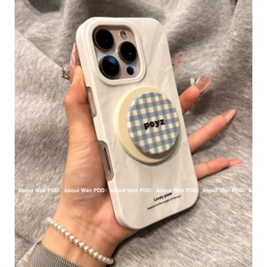Ốp lưng từ tính đơn giản phong cách Hàn Quốc cho iPhone 16, Apple 15 Pro Max, mới 14 Pro, vỏ bảo vệ cho phụ nữ 13