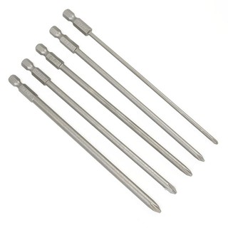 [Fuxin] 5 Mũi tuốc nơ vít điện từ tính dài 1 / 4 Hex 150mm PH1 PH2