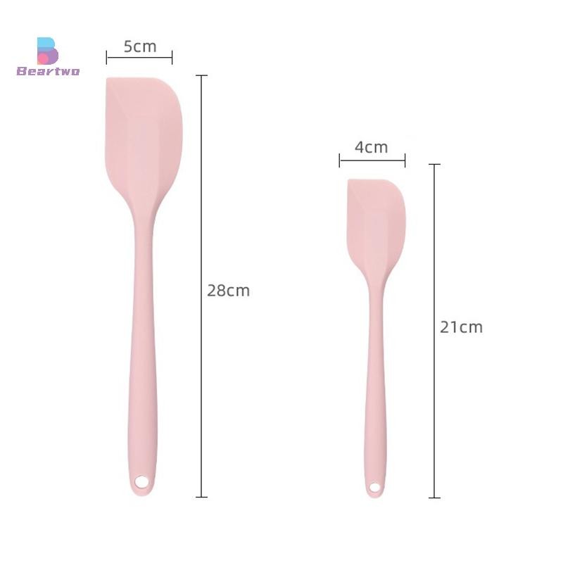 < beartwo > 1Pc Nhà Bếp Silicon Kem Bơ Bánh Thìa Batter Scraper Bàn Chải Bơ Trộn Bánh Bàn Chải Dụng Cụ Nướng Bánh Dụng Cụ Nhà Bếp Dụng Cụ Nhà Bếp S / L Đẹp