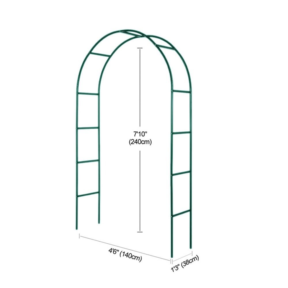 CAST Giá đỡ hoa vòm, Hỗ trợ cây leo Bóng bay xanh đen Trắng vòm, Phụ kiện nghệ thuật sắt lắp ráp tự do sáng tạo Khung hoa Cửa trong nhà ngoài trời
