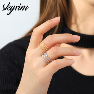 SKYRIM Nhẫn Nữ Mở Đẹp Trang Sức Có Thể Điều Chỉnh Cho Bạn Bè Quà Tặng Thời Trang