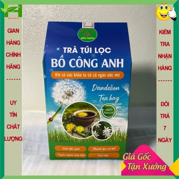 Bồ công anh (hộp 40 gói), trà túi lọc bồ công anh Bảo Khang, nhuận tràng, lợi tiểu, đau khớp