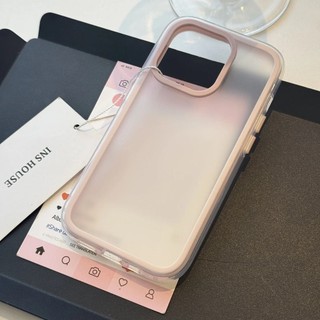 Khung Màu Sắc Sang Trọng Mờ 3 Trong 1 Ốp lưng iPhone16 Pro Max 15 14 13 12 11 Pro Max Chống Sốc Bảo Vệ Camera Ốp Lưng Cứng Chống Rơi