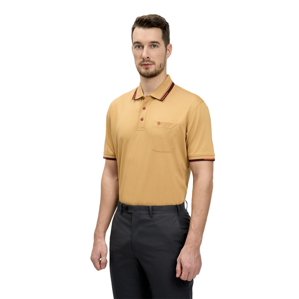 Áo thun Polo có túi SAN SCIARO vải cotton phom regular SS00000001