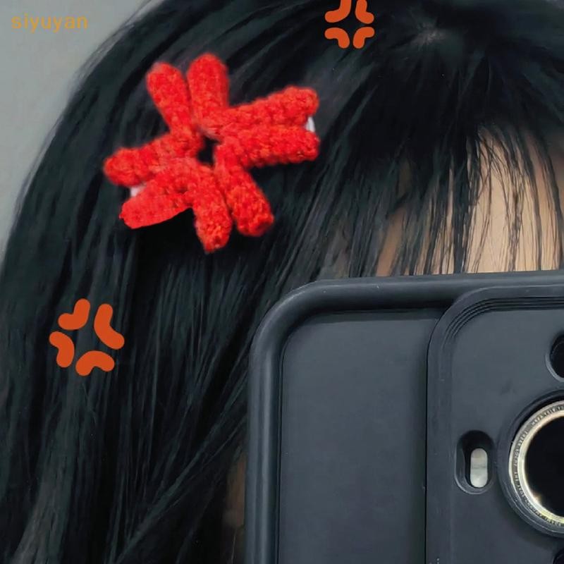 Siyuyan Biểu Hiện Handmade Kẹp Tóc Cho Nữ Cô Gái Sáng Tạo Tức Giận Kẹp Tóc Ngộ nghĩnh Bên Kẹp Đa Năng Phụ Kiện Tóc Quà Tặng VN