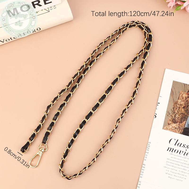 Pusky Dây xích thay thế 120cm cho túi xách nữ, đeo vai, đeo chéo, da DIY, phụ kiện túi
