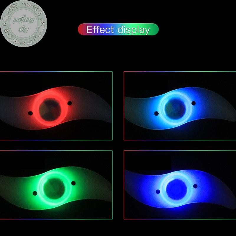 PUSKY Xe Đạp Bánh Xe Nói Đèn Lốp Đèn 3 Chế Độ LED Chống Nước Xe Đạp Cảnh Báo An Toàn Dễ Dàng Lắp Đặt Phụ Kiện Với VN
