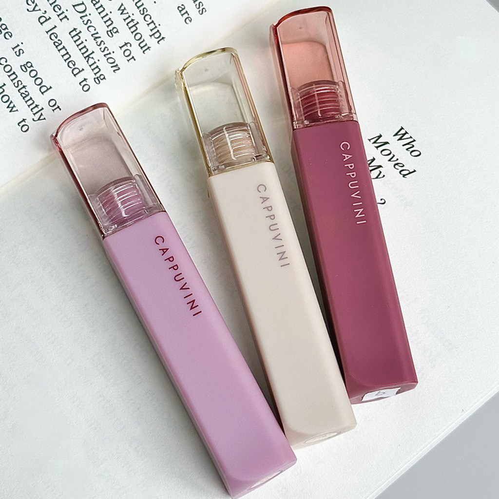 Matte Velvet Môi Không Phai Màu Bóng Mịn Mềm Mại Màu Sắc Giàu Son Môi Nhanh Khô