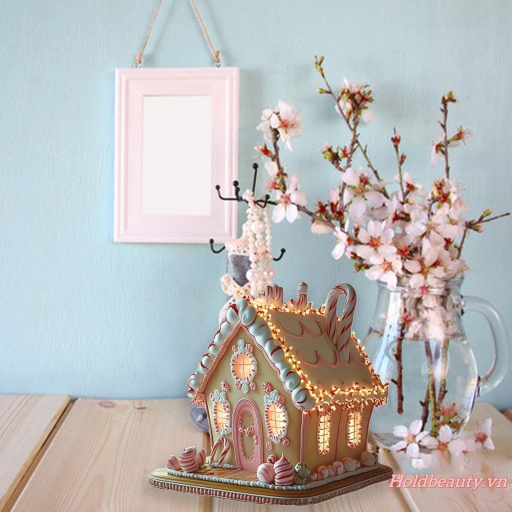 Truyện Cổ Tích Nhà Để Bàn Trang Trí Kẹo Ngọt Bohemian Xây Dựng Acrylic Trang Trí Cho Bàn Kệ Sách Sân Vườn Nhà