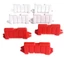 BAMBOOB 50 Rào cản đường trường, Đường ray chướng ngại vật Mini Đường nối đường cao tốc bằng nhựa, Đường ray RC bền bỉ Phụ kiện đồ chơi RC Drift Cảnh giao thông thủ công DIY cho xe đua 4WD
