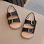 Dép sandal 2 quai dán 3 màu thời trang cho bé trai bé gái đế mềm êm chân sz 16-26