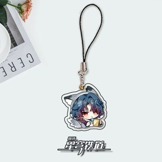 Dr Tỷ Lệ Aventurine Anime Móc Khóa Honkai Star Rail Nam Móc Chìa Khóa Cho Nữ Thời Trang Sáng Tạo Hình Acrylic Móc K