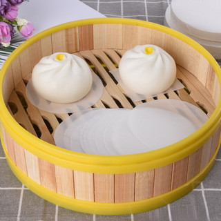 500 Tờ Giấy Nến Chống Dính Lót Bánh Bao, Há Cảo, Dimsun, Giấy Lót Cắt Sẵn Hình Tròn, Vuông Nhiều Kích Thước