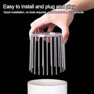 [COD] Thoát nước sàn mái EARTHLYCO, vỏ thoát nước ban công thép không gỉ, nắp ống tròn chống tắc bền bỉ