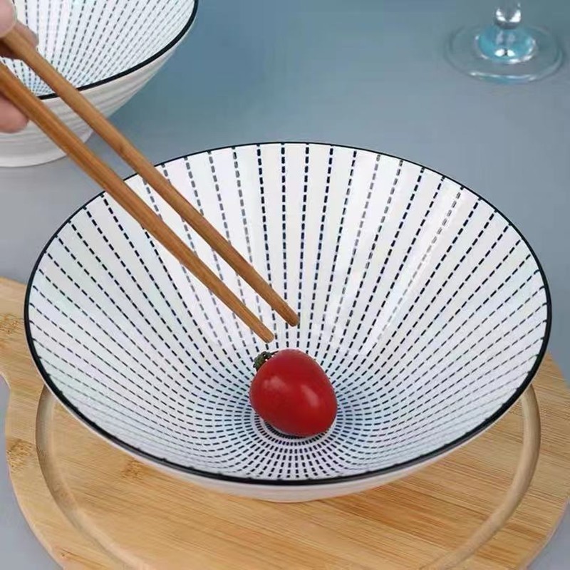 Tô sứ loe hoạ tiết hướng dương dùng cho gia đình đựng canh và nhiều món ăn ngon