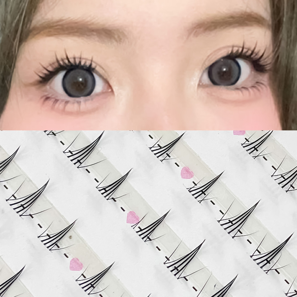 Mô Phỏng Ghép Lông Mi Giả Nhiều Lớp Lông Mi Giai Đoạn Dày Cho Làm Đẹp Mắt Cosplay DIY Trang Điểm