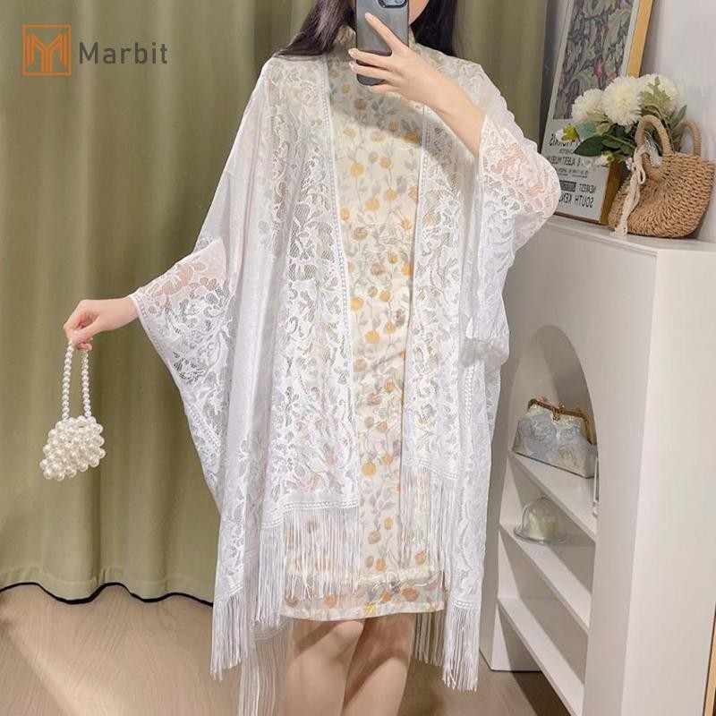 Marbit Capes Áo Poncho Ren Đi Biển Khăn Choàng Nữ Điều Hòa Khăn Đi Biển Mùa Hè Đi Biển Ngày Lễ Giải Trí Mũi Trung Quốc