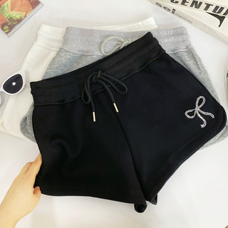 Quần short nơ co giãn giải trí dành cho nữ mùa hè mới 2025