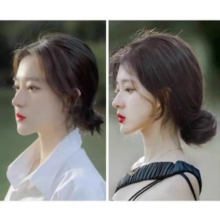 Asdfger Tóc Giả Vòng, Bun Liền Mạch Vô Hình Lụa Nhiệt Độ Cao Tự Nhiên, Phụ Kiện Tóc Tổng Hợp Lông Tơ Bé Gái
