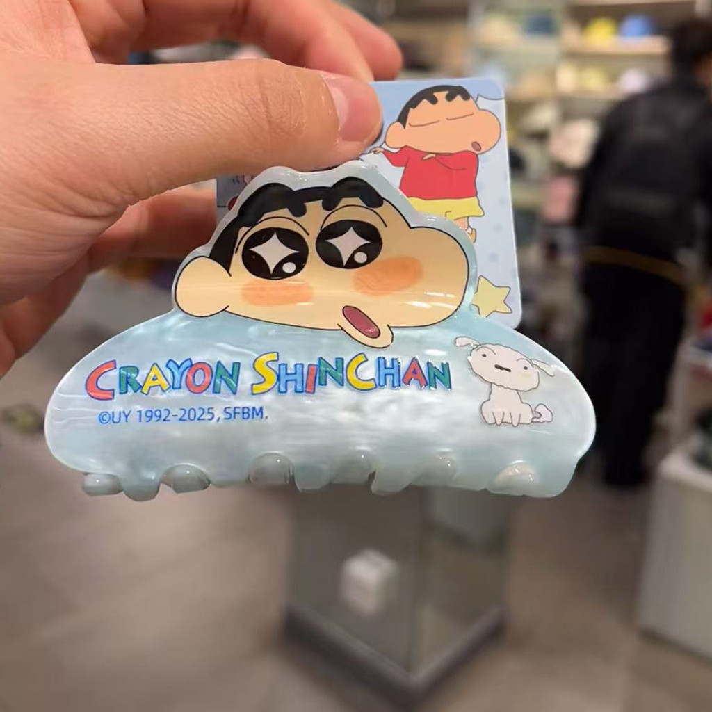 YT2 Crayon Shin-chan Kẹp Trung Bình Thời Trang Sáng Tạo Hoạt Hình Phụ Kiện Tóc Cá Mập Kẹp Tóc Học Sinh TY2