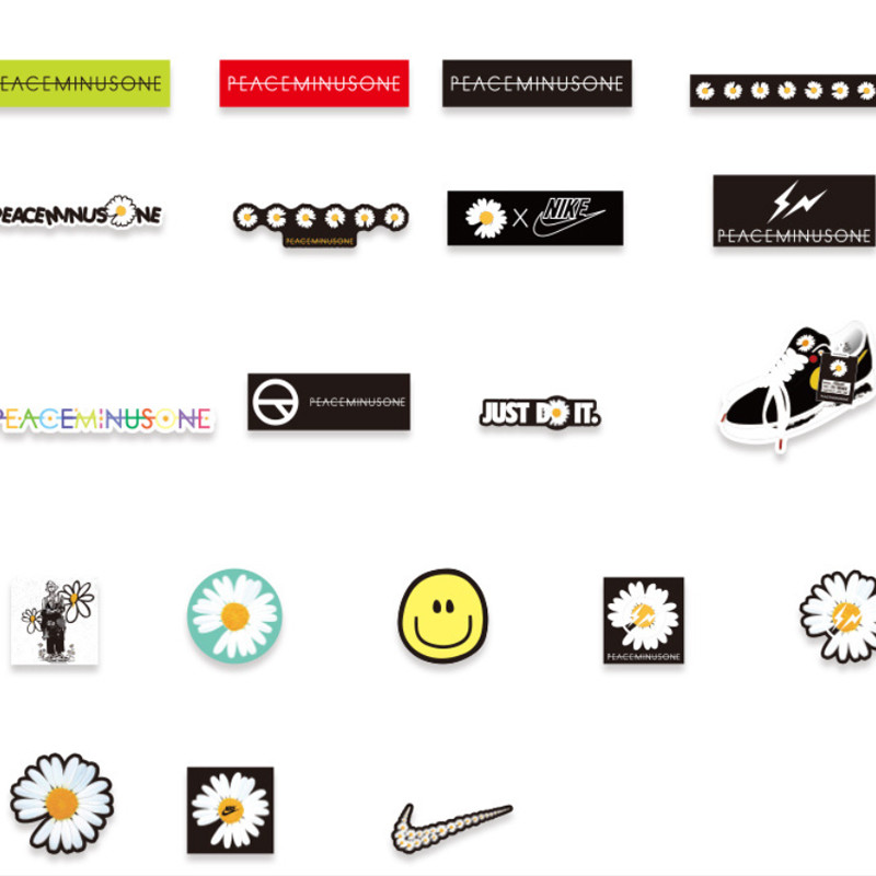 SQ3 40 Cái / bộ BIGBANG G-DRAGON Dán Hoạt Hình Hoa Cúc Graffiti Hành Lý Đàn Guitar Chống Thấm Nước Trang Trí QS3