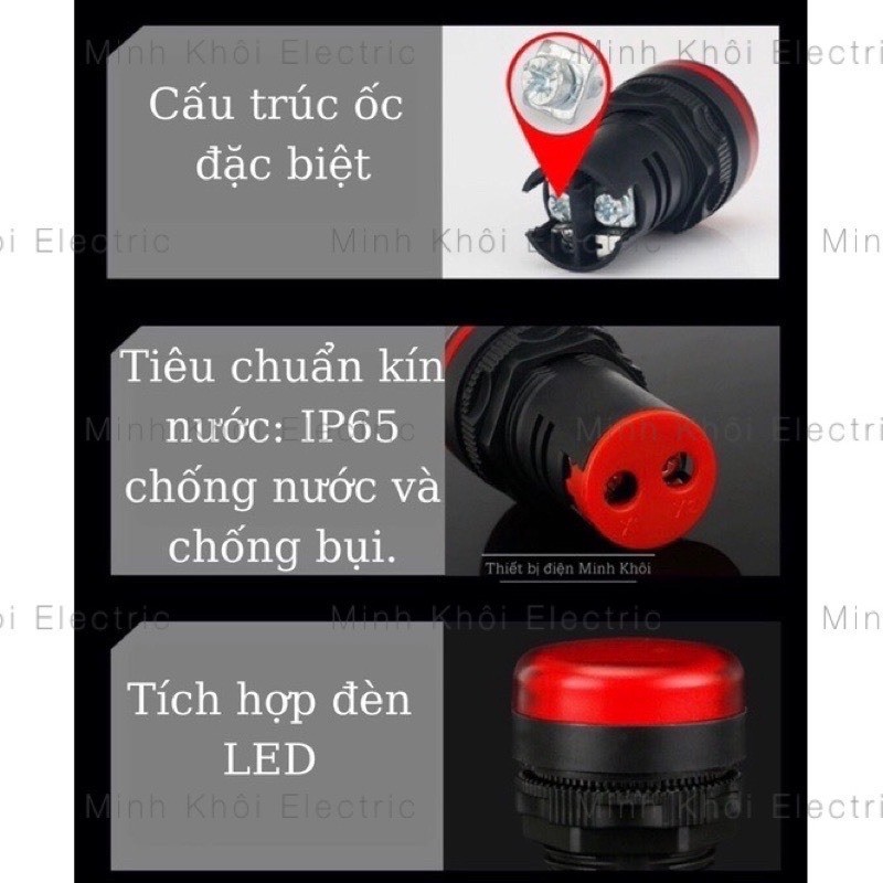 Đèn báo pha phi 16mm,đèn báo tủ điện,đèn báo nguồn,đèn led,led báo nguồn,led nguồn,led pha,đèn tín hiệu,đèn cảnh báo