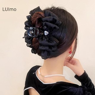 Luimo Thời Trang Kim Cương Giả Nơ Kẹp Tính Khí Pháp Vuốt Kẹp Phụ Kiện Tóc SBS