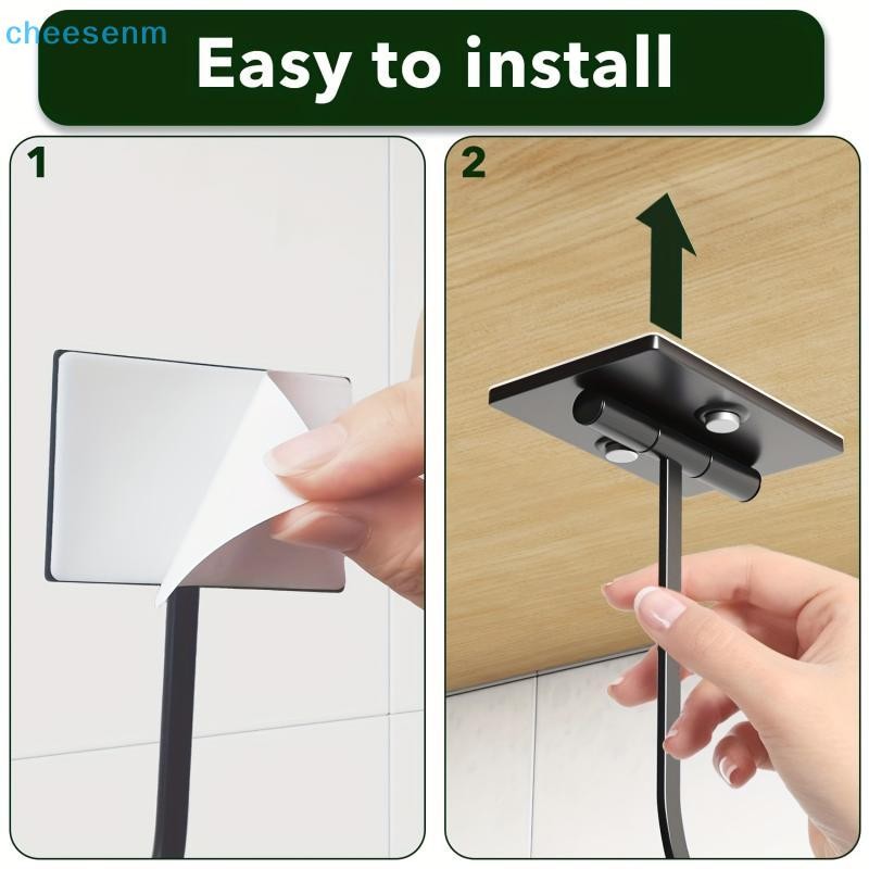 Cheenm 1 Tủ Đen Dưới Móc Chuối Có Thể Cố Định Bằng Ốc Vít Kim Loại Móc Đa Năng Giữ Chuối Tươi Đơn Giản Móc VN
