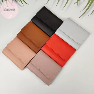 Deyangk Nữ Tối Giản Ví Ngắn Mới Dễ Thương Ví Nữ Hasp Nhỏ Bé Gái Đựng Thẻ Tín Dụng Đa Năng Da Đồng Xu Ví VN