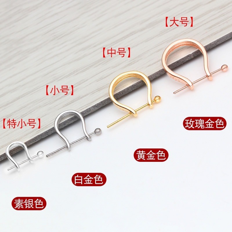 Bạc 925 Vòng cổ mặt dây chuyền Phật, phụ kiện khóa đầu hình chữ U, ngọc, không phai, 25.4.18