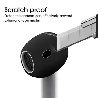 Tai nghe không dây 3 cặp silicon siêu mỏng cho Airpods 4/3/2/1, chống trầy xước, chống trượt, đen/trắng/trong suốt
