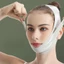 Đai nâng cơ mặt EBINLANDS, Dây đeo nâng cơ mặt có thể điều chỉnh có thể tái sử dụng, Làm mát hình chữ V di động Điêu khắc mặt thoáng khí Chăm sóc da khi ngủ
