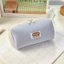 Đơn giản vải nhung hoạt hình nhỏ Hộp đựng bút chì bánh mì Macaron Niche Túi văn phòng phẩm sinh viên có giá trị cao có lớp xen kẽ